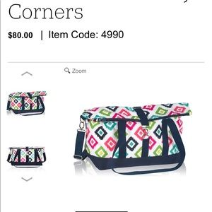 Thirty One Fold Over Weekender - embroidered